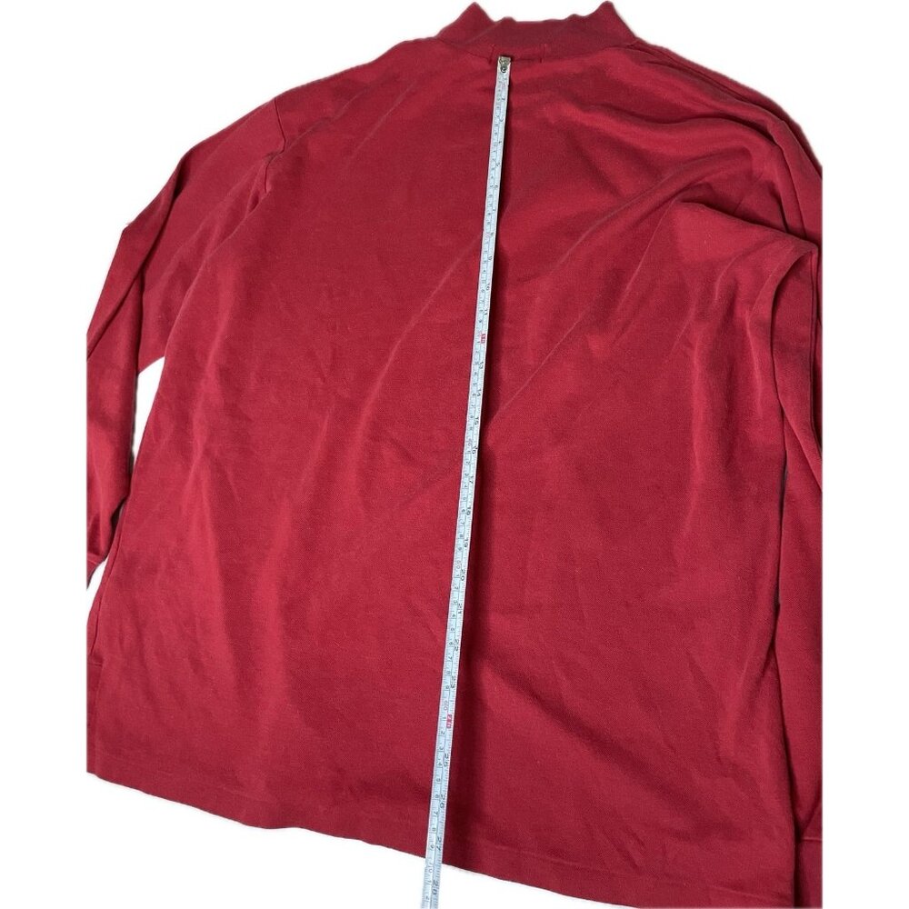 Polo Ralph Lauren Men’s Long Sleeve Mock Neck Shirt Red Size L - Picture 7 of 7